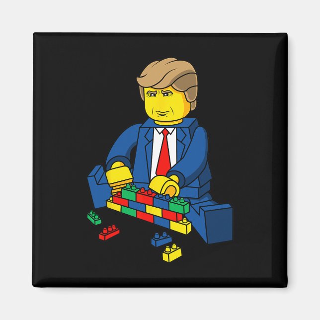 Imã Trump Construir Uma Camisa De Parede (Frente)