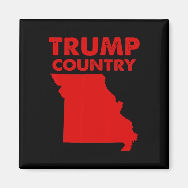 Imã Trump Country Missouri Red State Map Republican Tr (Frente)
