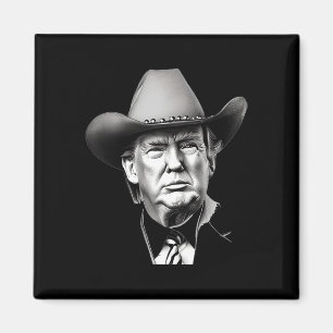 Imã Trump Cowboy Western Presidente Você Já Sentiu Min