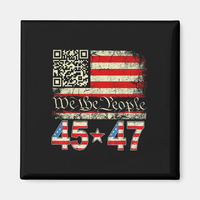 Imã Trump Dance Troll Qr Funny Trump Dance Code Retro  (Frente)