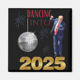 Imã Trump De Ano Novo Dançando Em 2025, Contagem De Fe