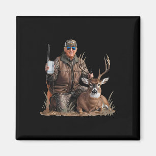 Imã Trump Deer Caça Donald Trump Old School Camoufl
