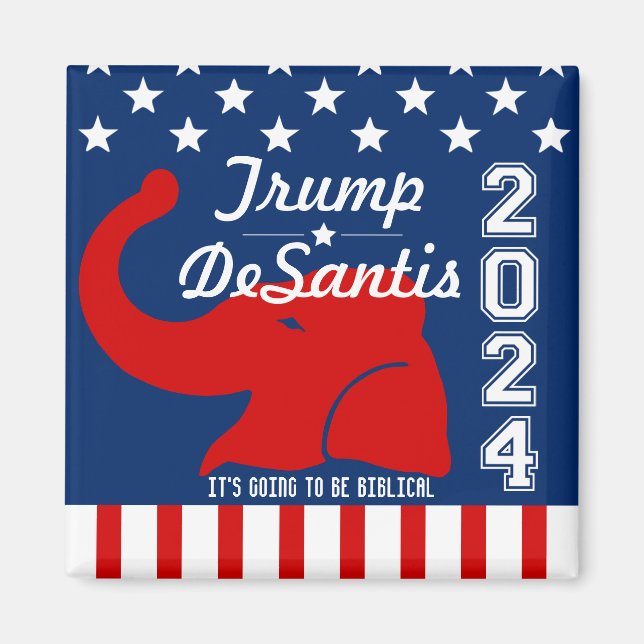 IMÃ TRUMP DESANTIS 2024 BIBLICAL (Frente)