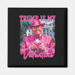 Imã Trump É Meu Coração de Namorado Engraçado Rosa Tru