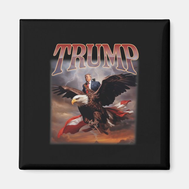 Imã Trump Eagle Presidente Dos Eua 2024 Retire A Améri (Frente)