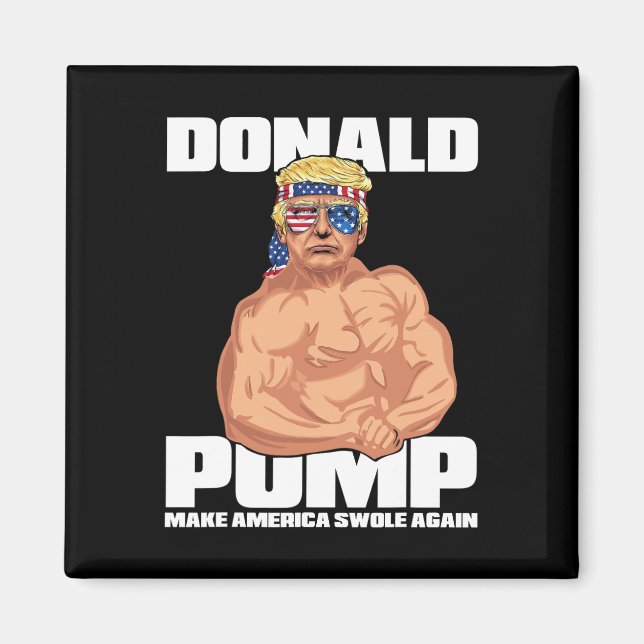 Imã Trump Engraçado 4 de julho Donald Pump (Frente)