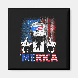 Imã Trump engraçado 4 de julho Merica bandeira america