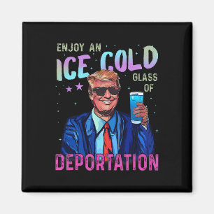 Imã Trump Engraçado Gelo Aproveite Um Copo Gelado De D