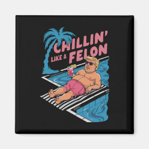 Imã Trump Engraçado Relaxando Como Um Criminoso Trump 