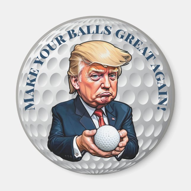 Imã Trump Esta Bola De Golfe (Frente)