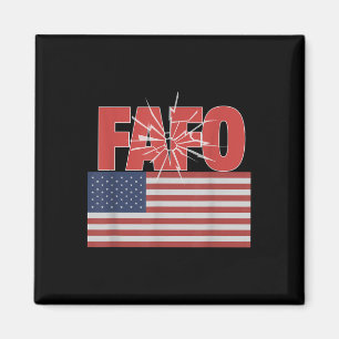 Imã Trump Fafo, Funny Fafo Trump American Flag