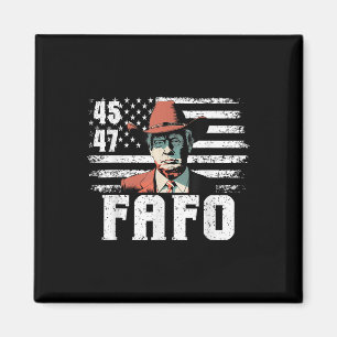 Imã Trump Fafo Us Flag Funny Trump 4 De Julho
