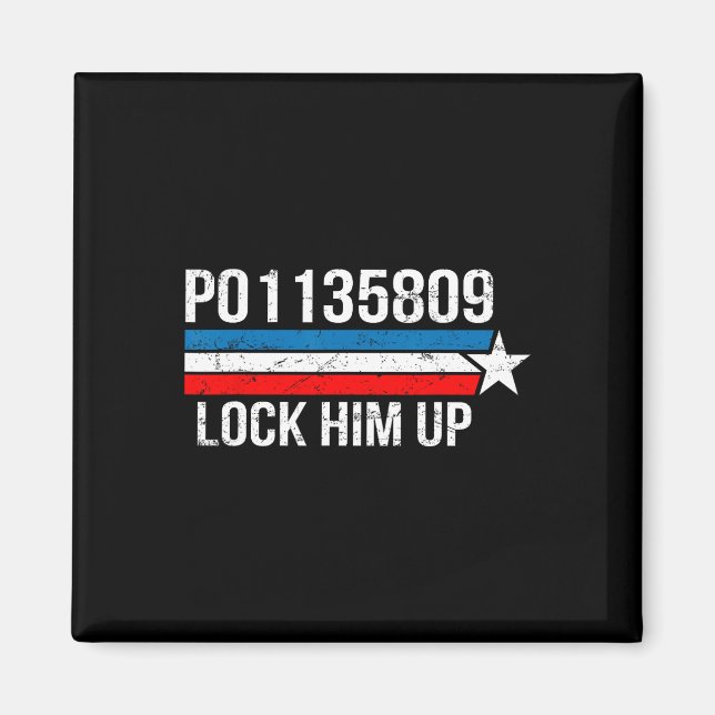 Imã Trump Ga Número de Reserva Fulton County Jail Lock (Frente)