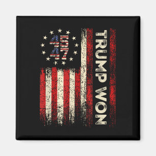 Imã Trump Ganhou Eleição 2025 Presidente 47ª Bandeira 