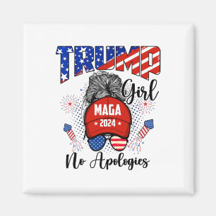 Imã Trump Girl Americana Sem Desculpas Para Mulheres H