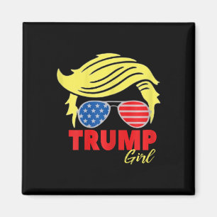 Imã Trump Girl Messy Bun Trump 2024 Eleição Americana