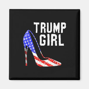 Imã Trump Girl Trump 2025 Eletion American Flag