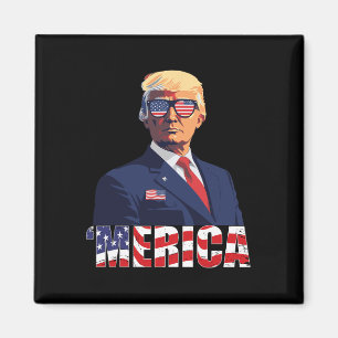 Imã Trump Happy 4 De Julho Trump American Flag 1