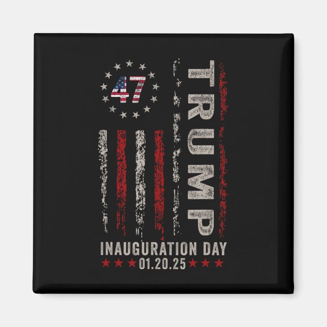 Imã Trump Inauguration Day 2025 Memabilia Usa Flag V (Frente)