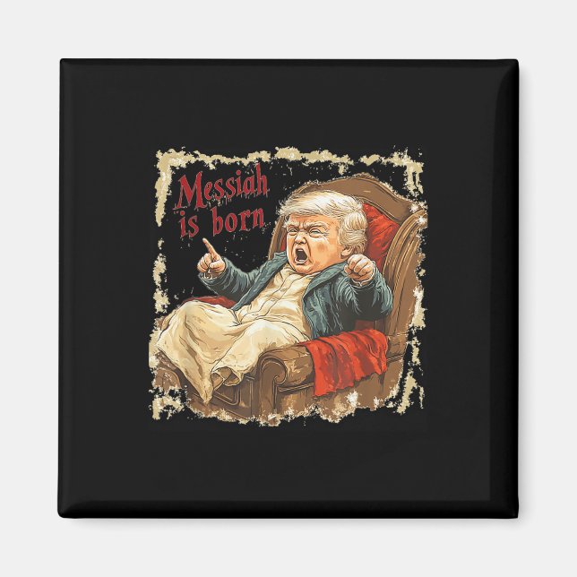 Imã Trump Jesus Cristo Feio Natal (Frente)
