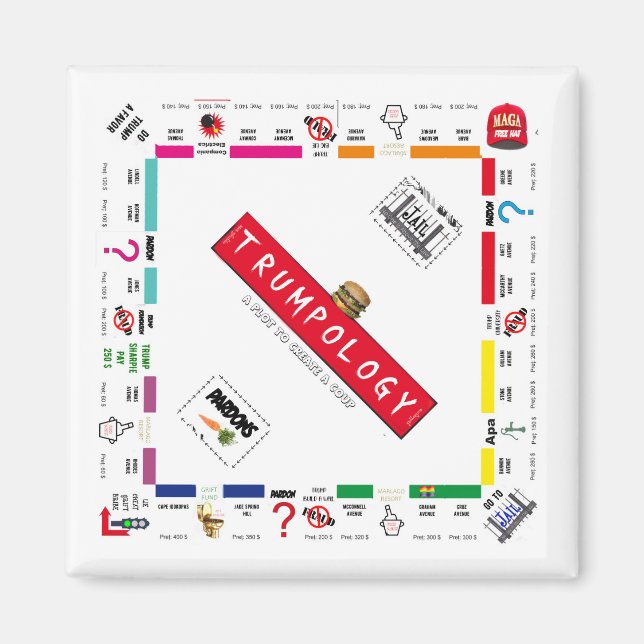 Imã Trump Maga Magnet | golpe de Estado (Frente)