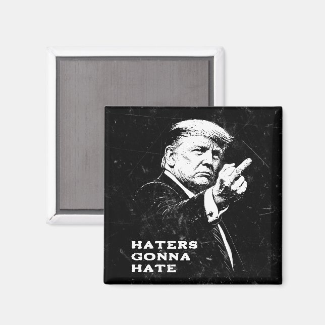 Imã Trump Middle Finger 2026 Meme Funny (Front/Back)