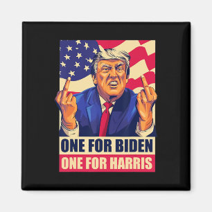 Imã Trump Middle Finger Biden Harris América Republica