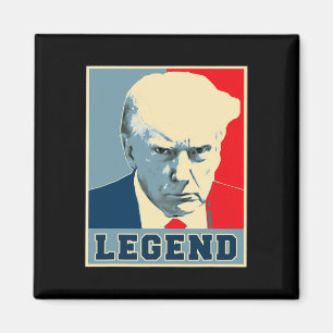 Imã Trump Mug Shot 2024 Legenda Presidente Nunca Sobre