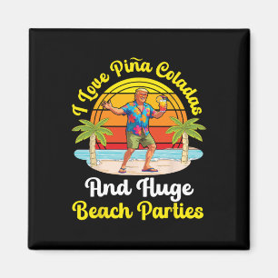 Imã Trump na Praia Eu Amo Pina Coladas E Enorme Praia