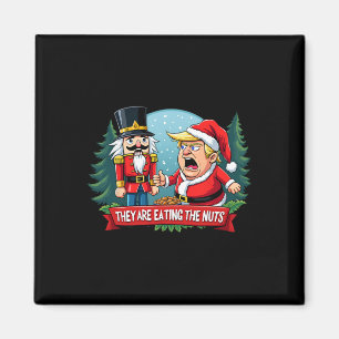Imã Trump Papai Noel Com Noz Que Estão Comendo