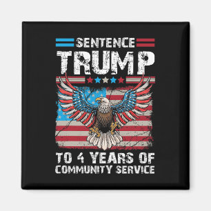 Imã Trump Para 4 Anos De Trump De Serviço Comunitário 