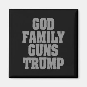 Imã Trump Patriótico Família Guns Trump