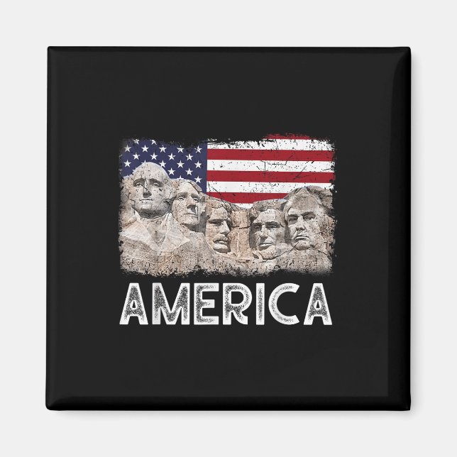 Imã Trump Presidente 45º Rushmore Monte Bandeira Ameri (Frente)