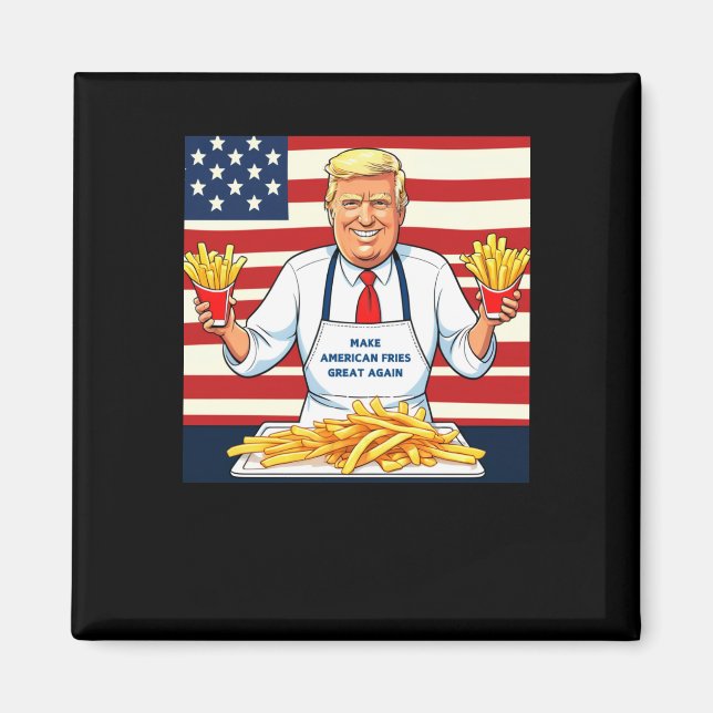 Imã Trump Servindo Mcdonalds Fries (Frente)