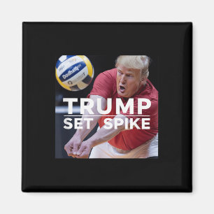 Imã Trump Set Spike Engraçado Jogador Político De Vole