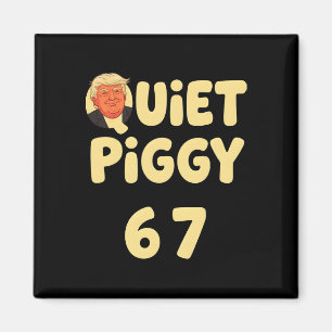 Imã Trump Silencioso Porco Engraçado Meme Político Ama