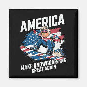 Imã Trump Snowboard Usa - Faça o Excelente de Snowboar