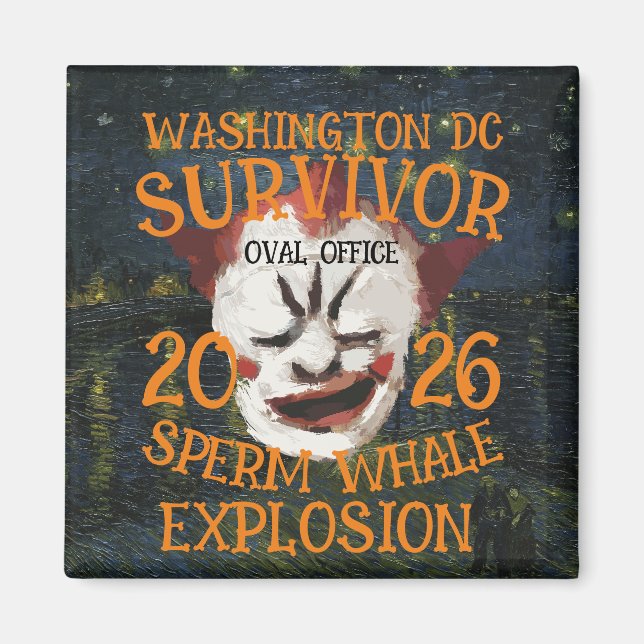 Imã Trump Sperm Whale Explosion Washington DC (Frente)