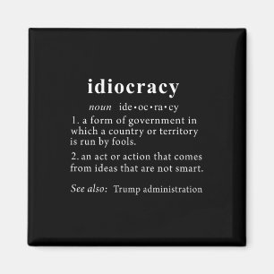 Imã Trump T Shirt Idiocracy Definition Women Mens Funk