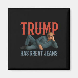 Imã Trump Tem Grandes Calças Jeans Meme Político Engra