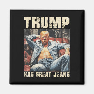 Imã Trump Tem Jeans Excelentes Engraçados Memória Dize