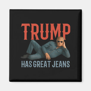 Imã Trump Tem Jeans Excelentes Engraçados Memória Polí