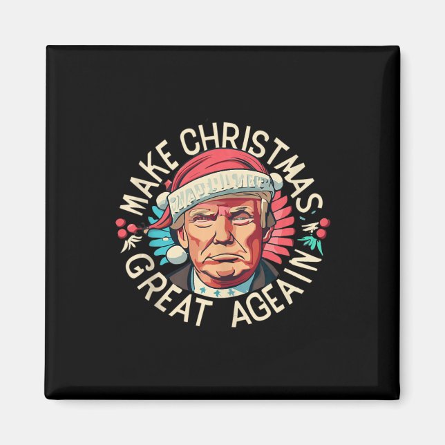 Imã Trump Torna Excelente de Natal Novamente Vencedor  (Frente)