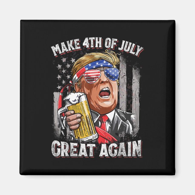 Imã Trump Torna O Excelente De 4 De Julho Novamente Be (Frente)