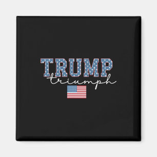 Imã Trump Triunfo Bandeira Americana Estrelas 2025 Ven