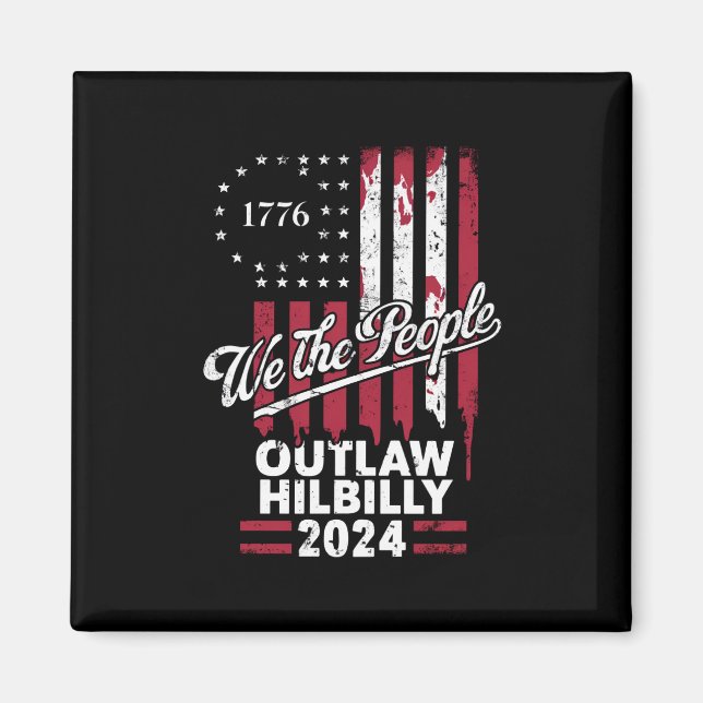Imã Trump Vance 2024 Donald Trump Outlaw Hillbilly (Frente)