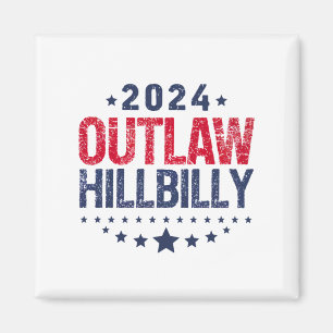 Imã Trump Vance 2024 Fora da Lei Hillbilly Bandeira do