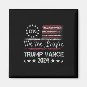 Imã Trump Vance 2024 Retro Stripe Jd Vance (em B)