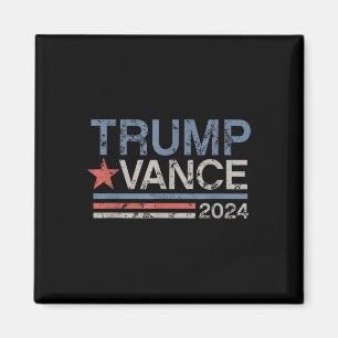 Imã Trump Vance 2024 Retro Stripe Trump Jd Vance