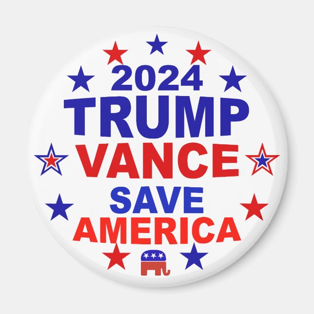 Imã Trump Vance 2024 Save America (Frente)